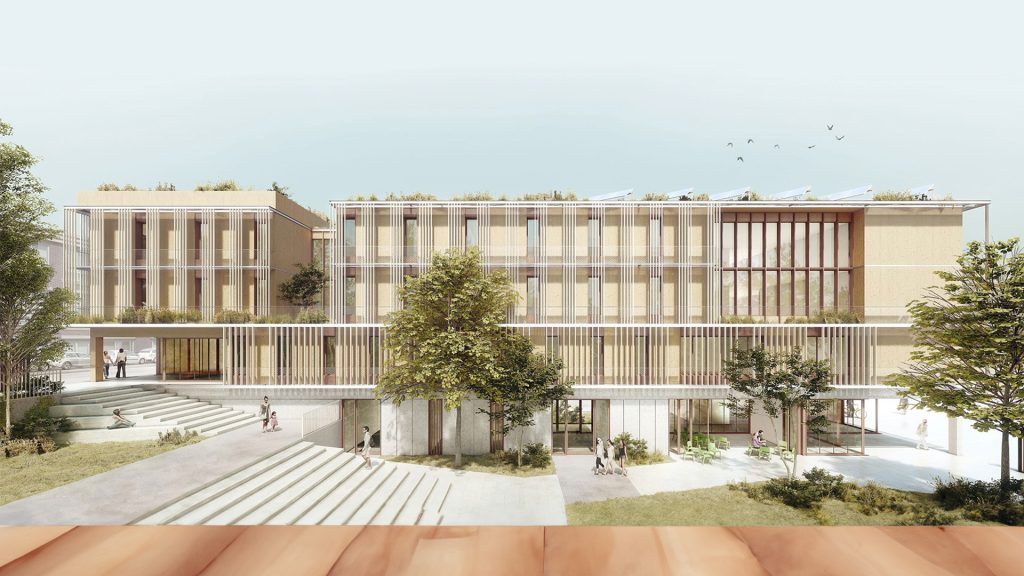 Render del nou CAP de Sant Boi a la plaça Mercè Rodoreda