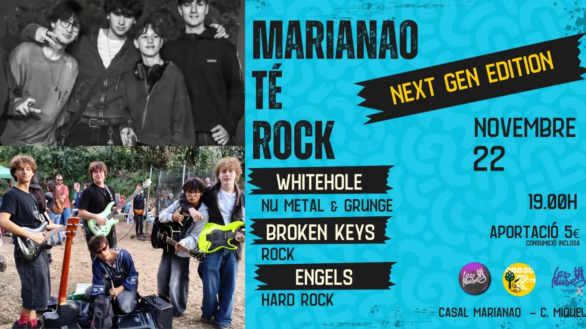 Sant Boi aposta pel talent local jove amb una nova edició de ‘Marianao té Rock’
