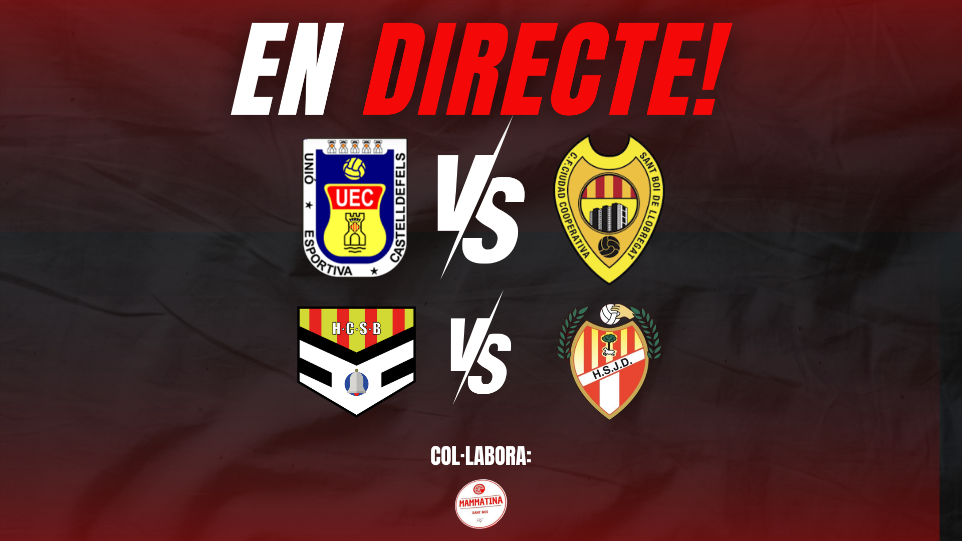 🔴 EN DIRECTE: Recupera el CF Ciudad Cooperativa vs UE Castelldefels i l’Handbol Cooperativa Sant Boi vs Handbol Sant Joan Despí B