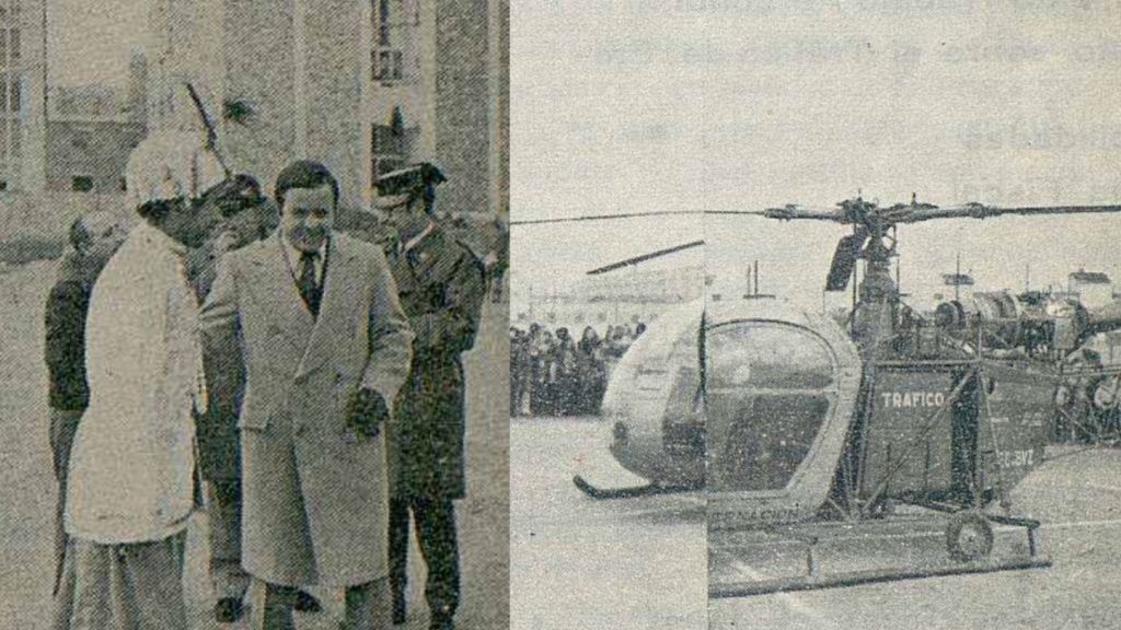 Quan els Reis Mags arribaven en helicòpter a Sant Boi els orígens de la Cavalcada de Reis santboiana
