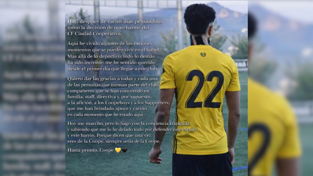 Ramzi Akel anuncia la seva sortida del CF Ciudad Cooperativa