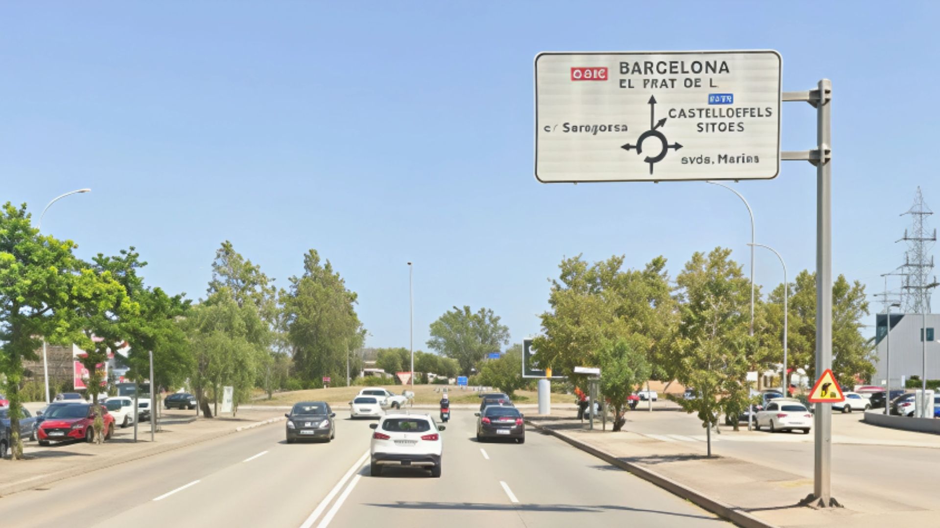 Nou tall d’accés a la C-32 des de la rotonda de la B-201 amb l’Avinguda Marina de Sant Boi aquesta és la ruta alternativa