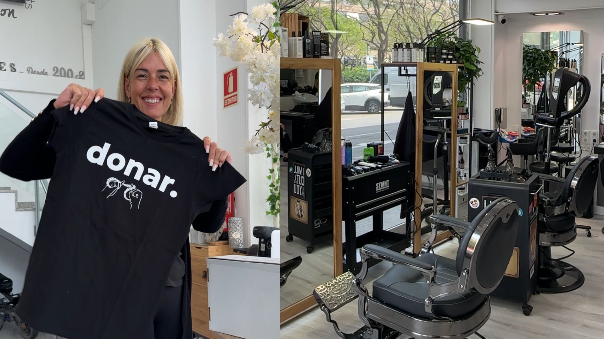 El Saló Arienes de Sant Boi transforma cabells en perruques solidaries per a dones amb càncer