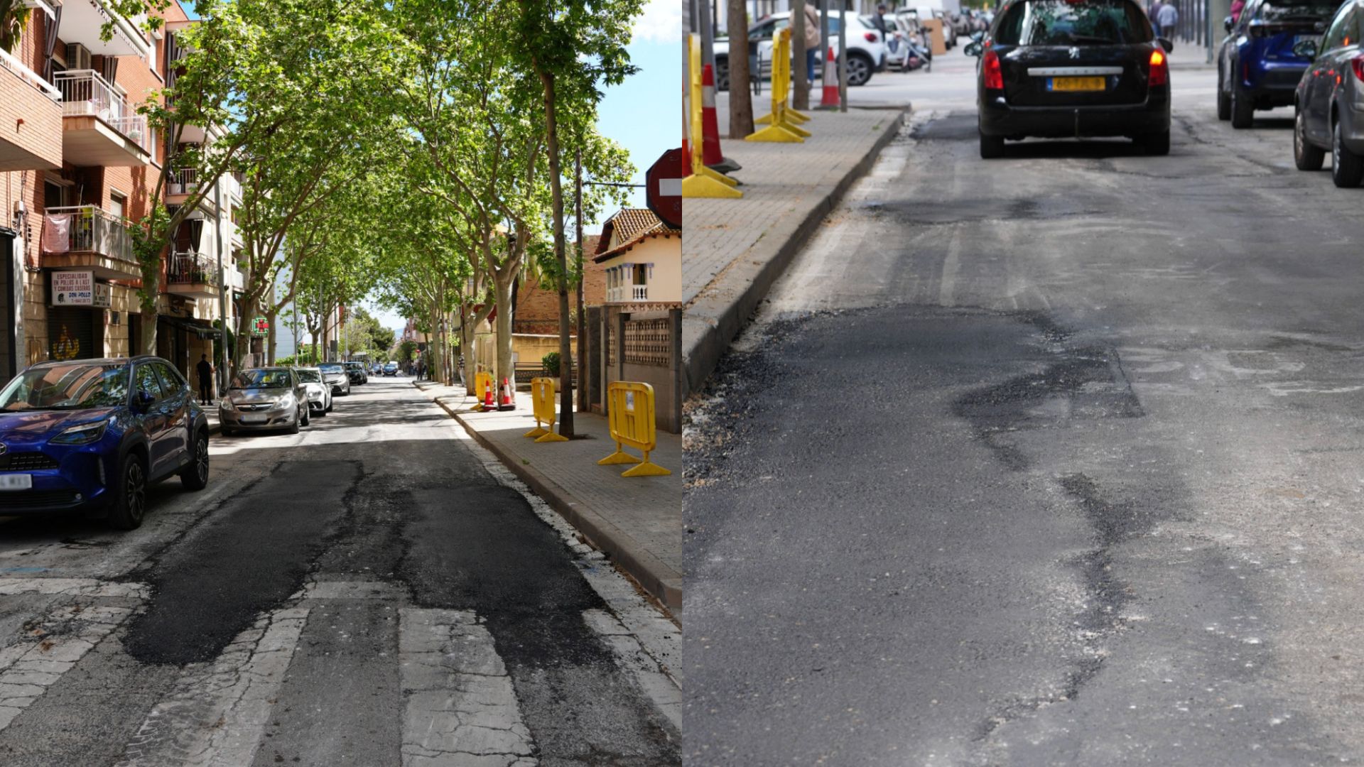 L'Ajuntament de Sant Boi realitza treballs urgents al carrer Eusebi Güell per millorar l’estat de la calçada