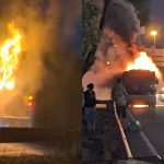 Fum, flames i una evacuació ràpida espectacular incendi d'un autobús de la línia L78 de Sant Boi