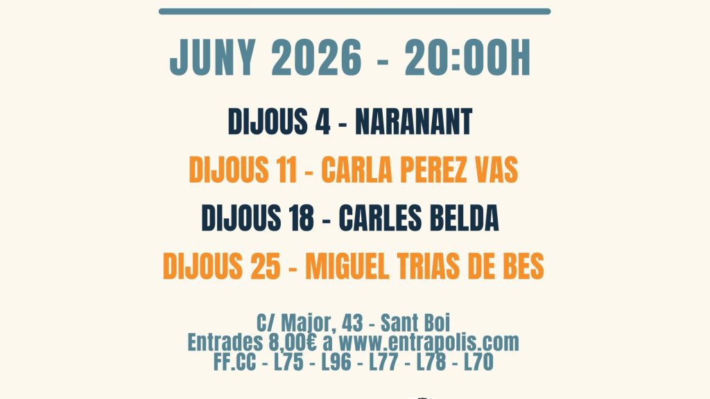 Sant Boi sí que te platja la terrassa de Cal Ninyo recupera el cicle musical de les nits de juny