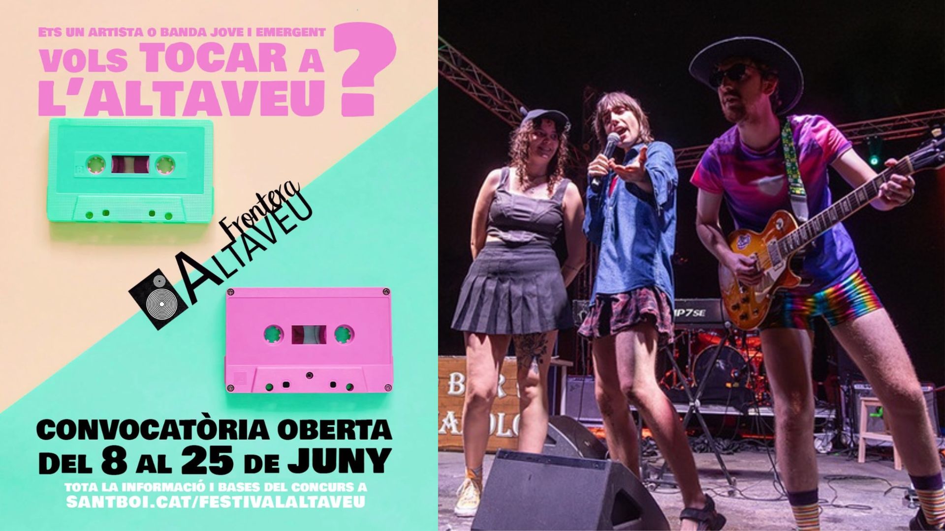 Vols guanyar 600 euros i actuar al Festival Altaveu de Sant Boi Oberta la convocatòria del concurs Altaveu Frontera