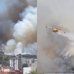Les alarmes sonen a Sant Boi un incendi forestal a Gavà manté en alerta el Baix Llobregat