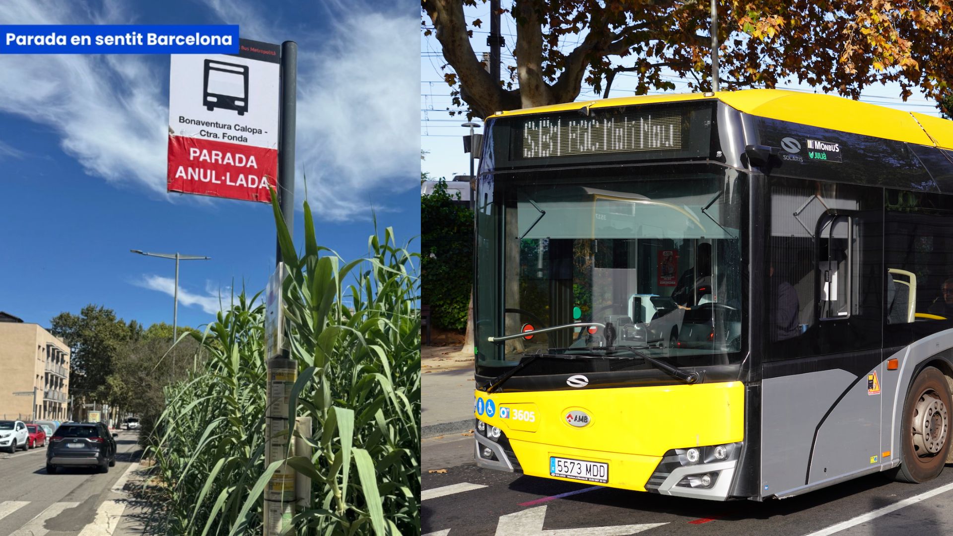 Una entrada de Sant Boi canvia de cara i recupera les parades d’autobús