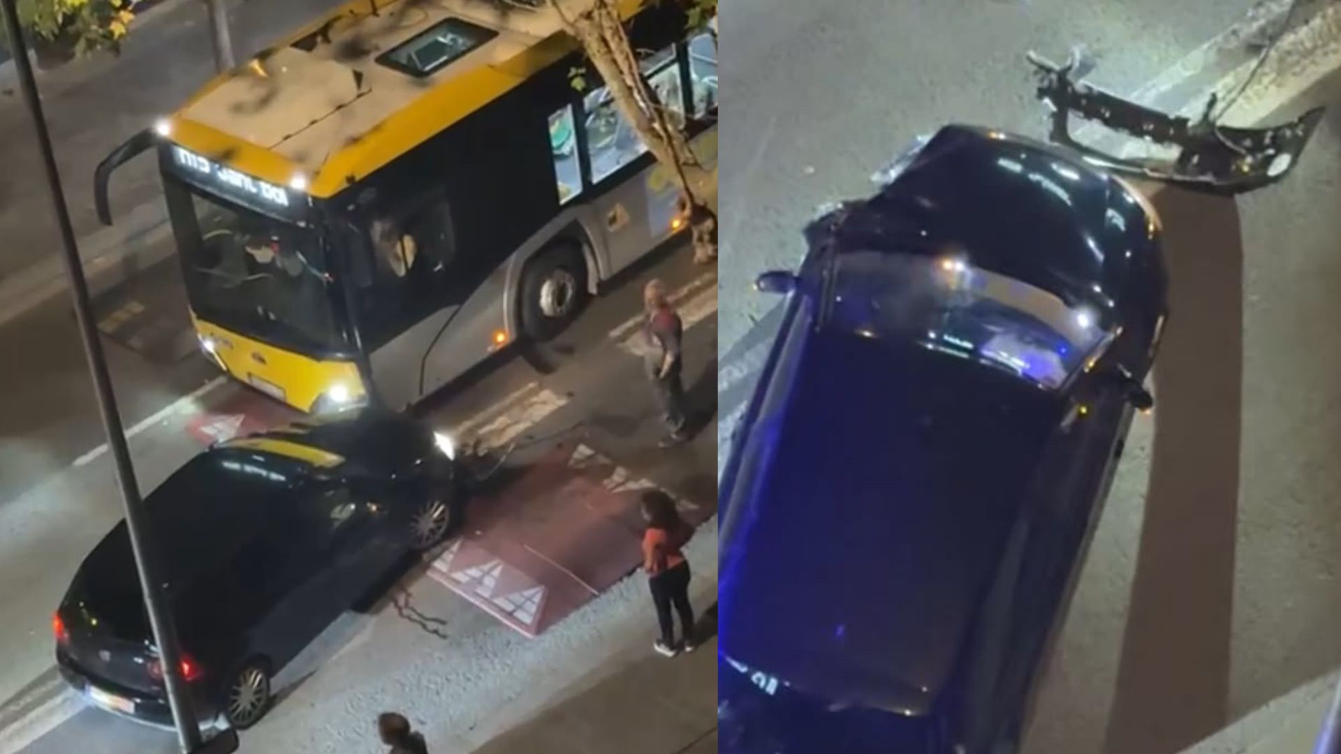 Ensurt a Sant Boi un cotxe circula en sentit contrari i acaba xocant amb un autobús