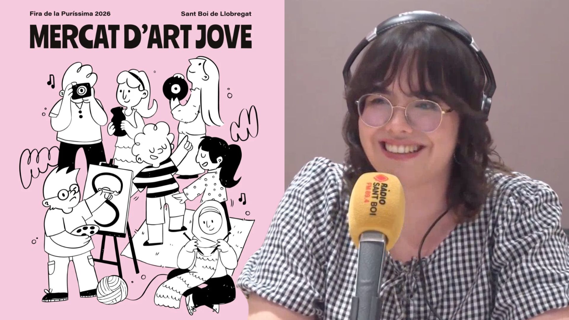 Art, diversitat i orgull santboià_ Alícia García reivindica l’art que fa comunitat amb el cartell del Mercat d’Art Jove 2026 de Sant Boi